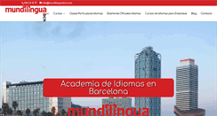 Desktop Screenshot of mundilinguabcn.com